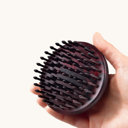 Rosewood Inserted Teeth Handheld Round Brush