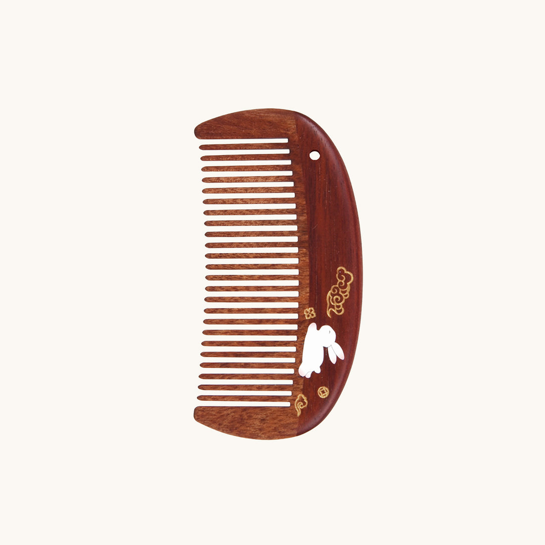 Rabbit Wood Comb – Tan Mujiang