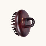 Rosewood Inserted Teeth Handheld Round Brush