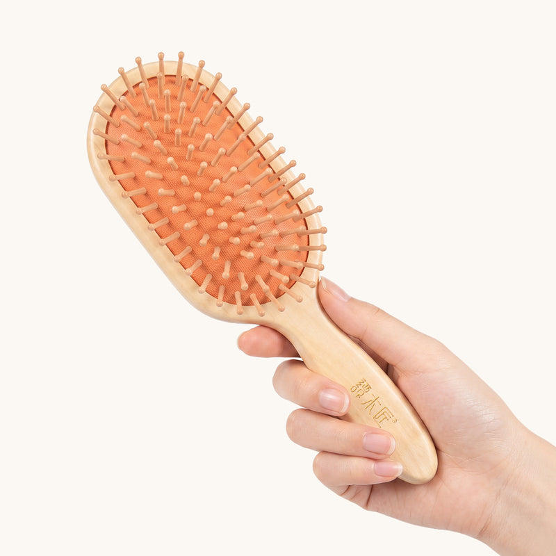 Serene Flow | Natural Ivory Wood Scalp Massage Brush
