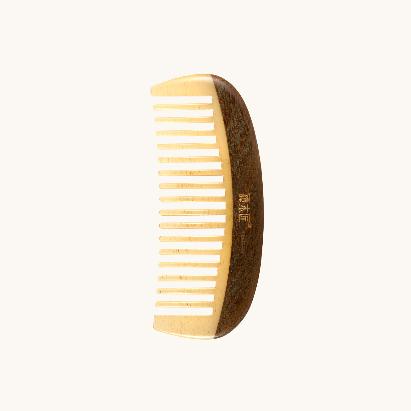 Sheep Horn & Wood Hair Comb