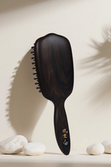 tooth inserted blackwood hair brush