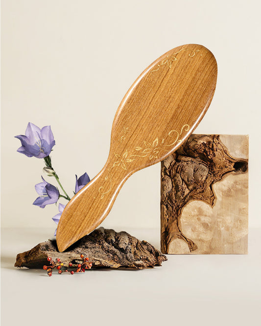 Teak Hair Brush