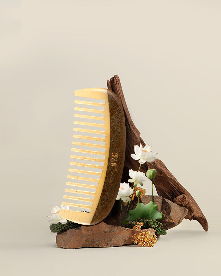 Hfile Hand Tan Mujiang - Hand Crafted Hair Brushes, Combs and Accessories