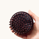 Rosewood Cushion Handheld Hair Brush Round Shape