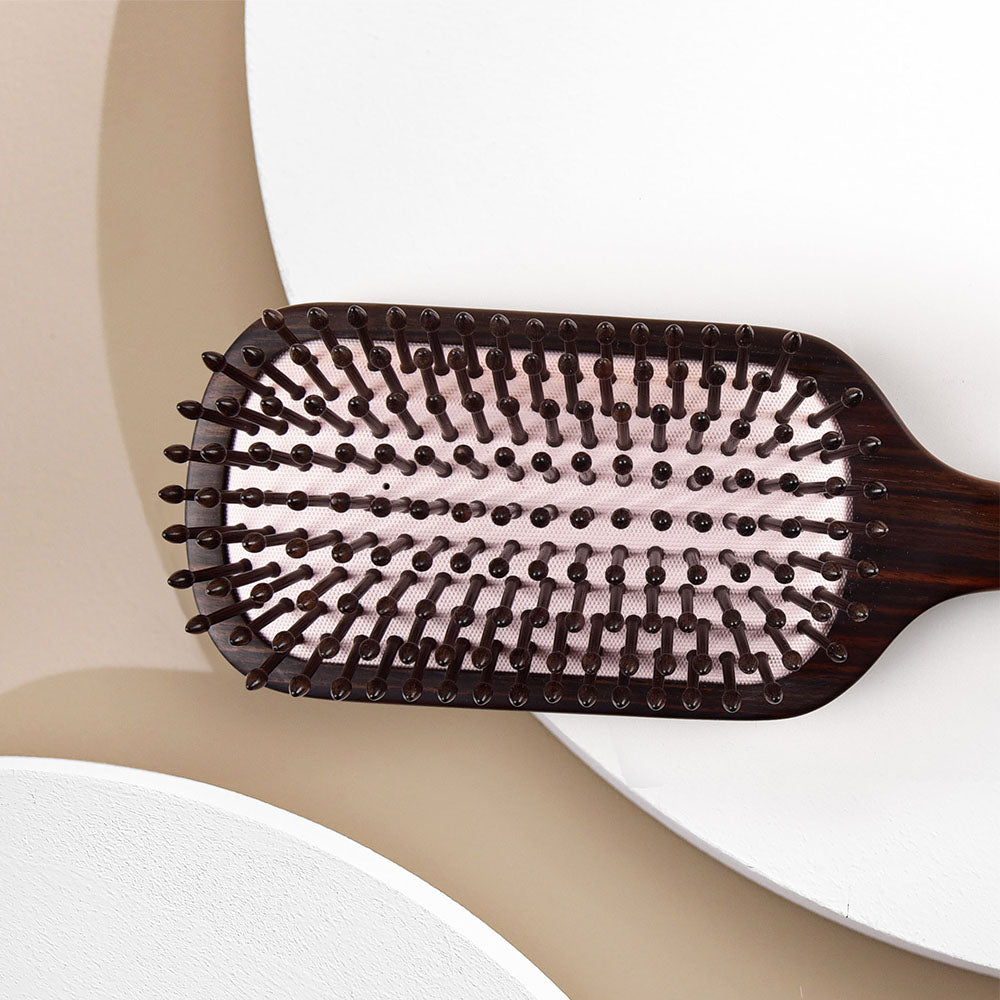 Wooden Hair Brush-Koi Fish Pattern