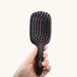 tooth inserted blackwood hair brush