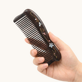 Hair Comb Teeth inlay Flower Blossom