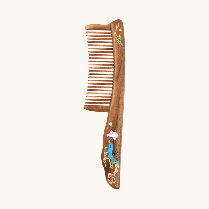 Sandalwood Comb (Blue Bird)