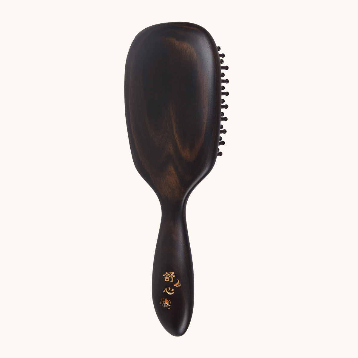 tooth inserted blackwood hair brush 2