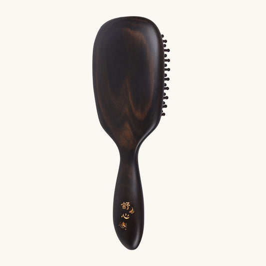 tooth inserted blackwood hair brush 2