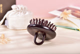 Rosewood Cushion Handheld Hair Brush Round Shape