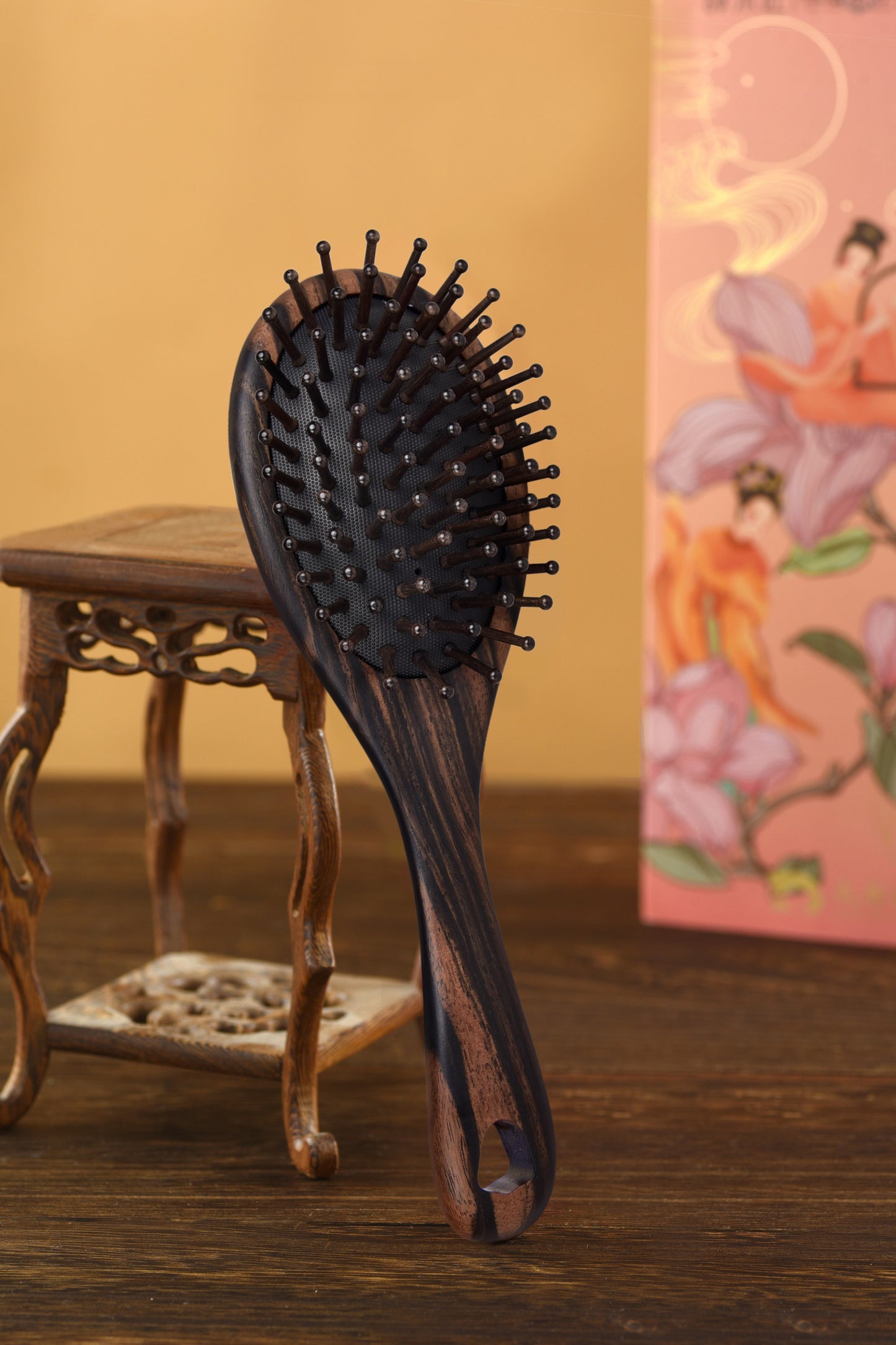 Haarbürste aus Ebenholz