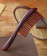 Rosewood Hair Brush teeth inserted