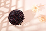 Rosewood Cushion Handheld Hair Brush Round Shape