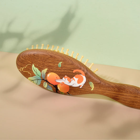 Orange Cat Hair Brush