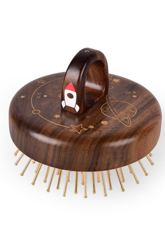 Chacate Preto Wood Hair Brush