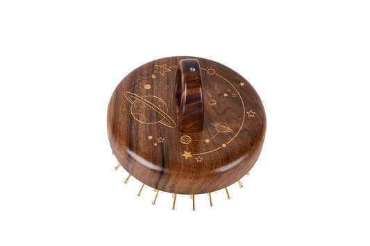 Chacate Preto Wood Hair Brush